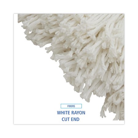 Boardwalk Cut-End Wet Mop, White, Rayon, BWK2032R BWK2032R